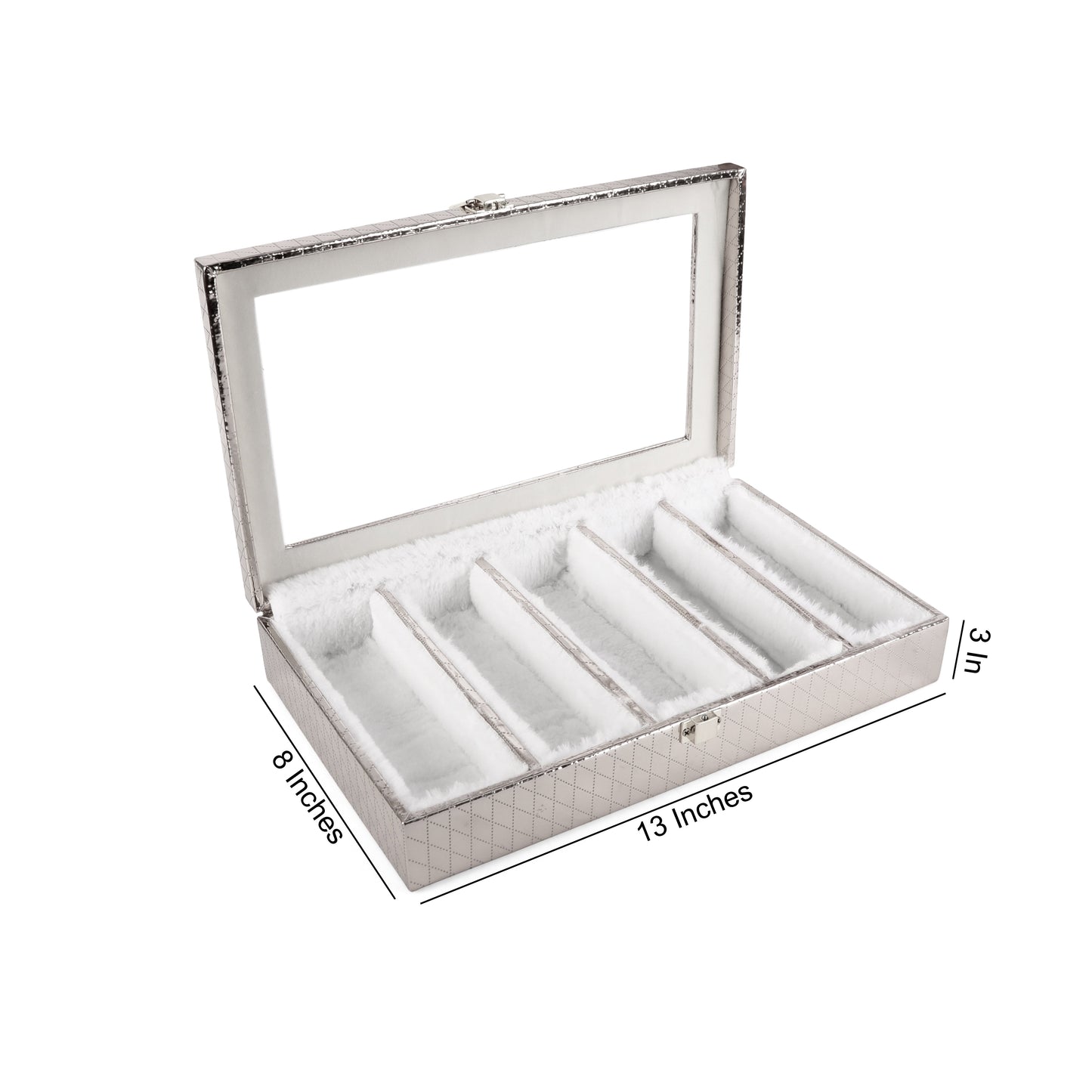 Leatherette Sunglasses Box - Silver